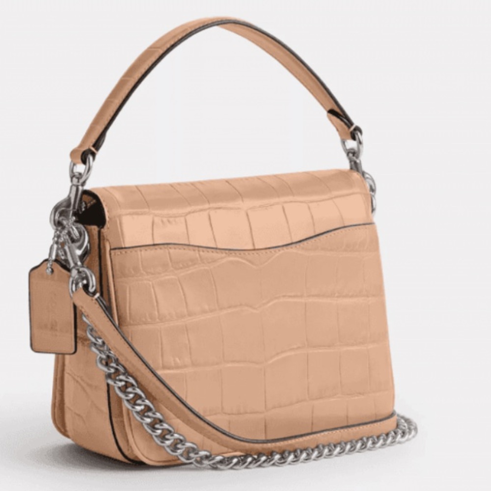 Coach Crocodile Embossed Leather Crossbody Bag - Picture 3 of 5